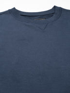 Men's Blue Organic Cotton Regular Fit Sweatshirt