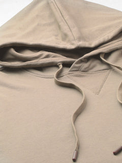 Men's Organic Cotton Regular Fit Hoodie Sweatshirt Khaki