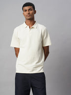 Men's Natural Cotton Elastane Regular Fit Tshirt