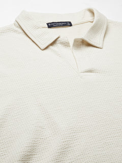 Men’s Cotton Elastane Regular Fit Polo T-Shirt Natural