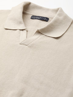 Men’s Cotton Regular Fit T-Shirt Beige
