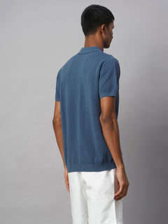 Men’s Cotton Regular Fit Polo T-Shirt Blue