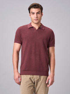 Men’s Cotton Regular Fit T-Shirt Dark Brown