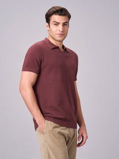 Men’s Cotton Regular Fit T-Shirt Dark Brown