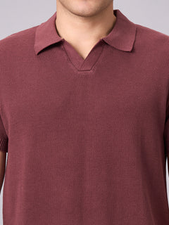 Men’s Cotton Regular Fit T-Shirt Dark Brown