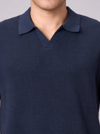 Men's Navy 100% Cotton Regular Fit Tshirt