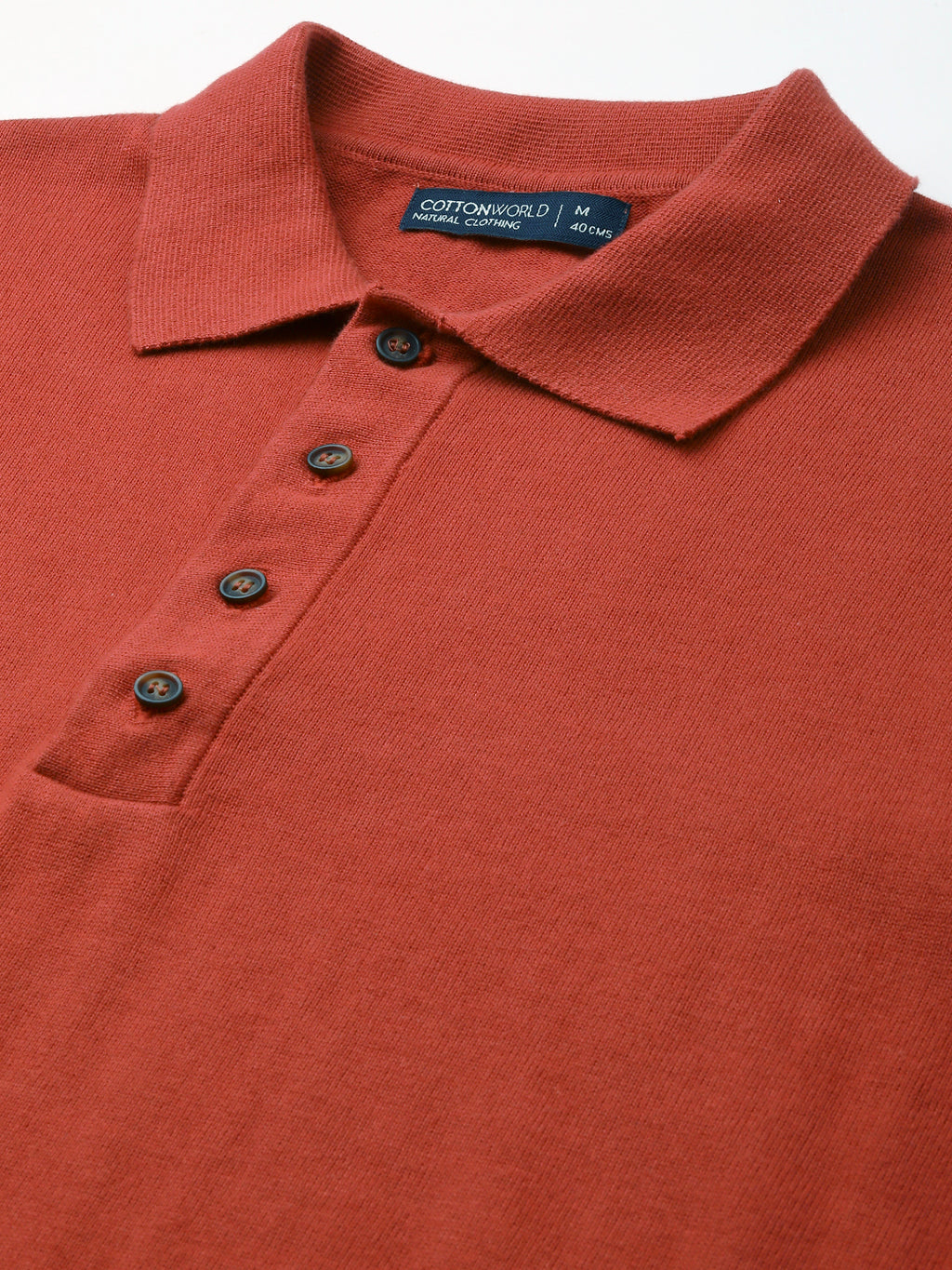 Men's Red 100% Cotton Regular Fit Tshirt
