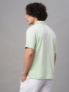 Men’s Cotton Regular Fit Chest Pocket Polo T-Shirt Green
