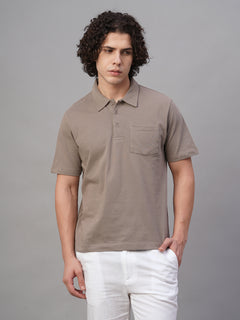 Men’s Cotton Regular Fit T-Shirt Khaki