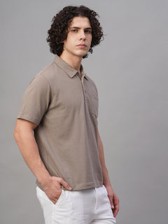 Men’s Cotton Regular Fit T-Shirt Khaki