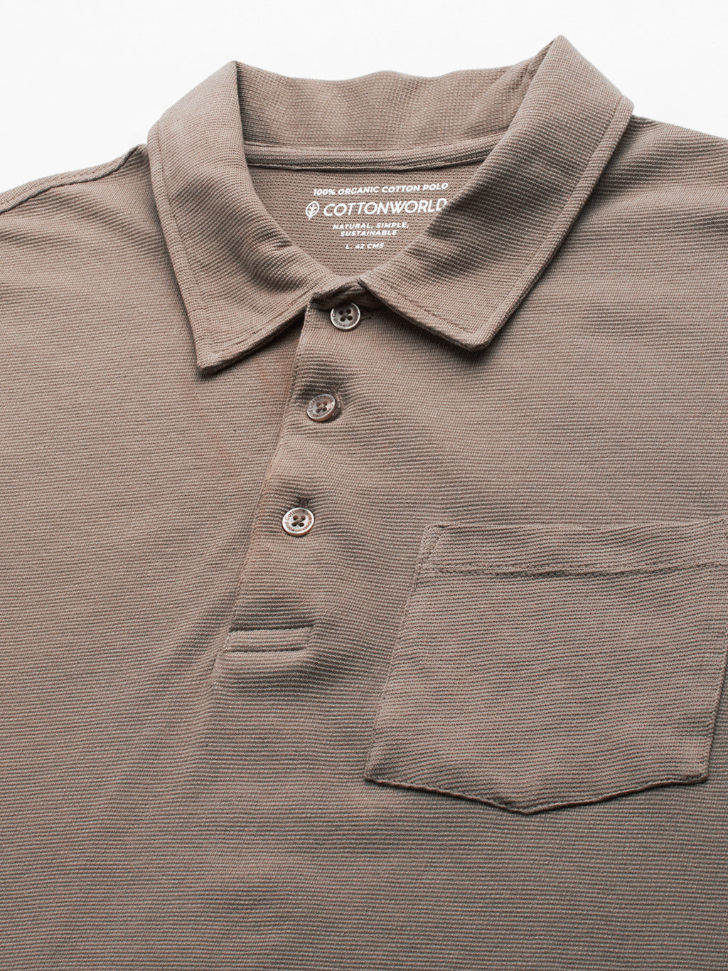 Men's Khaki 100% Cotton Regular Fit Tshirt