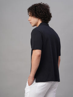 Men’s Cotton Regular Fit Polo Pocket T-Shirt Navy