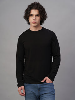 Men’s Cotton Bamboo Elastane Slim Fit T-Shirt Black