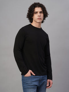 Men’s Cotton Bamboo Elastane Slim Fit T-Shirt Black