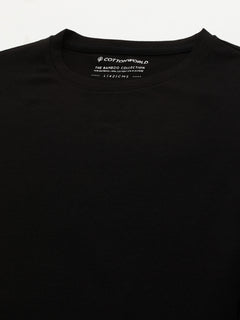 Men’s Cotton Bamboo Elastane Slim Fit T-Shirt Black