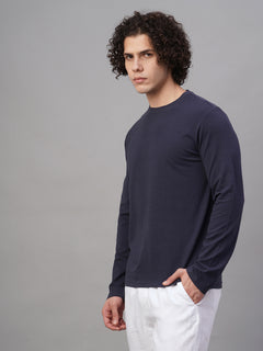 Men’s Cotton Bamboo Elastane Slim Fit T-Shirt Navy