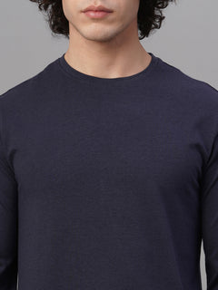 Men’s Cotton Bamboo Elastane Slim Fit T-Shirt Navy