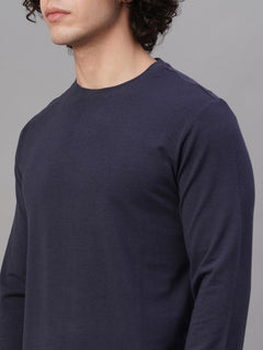 Men’s Cotton Bamboo Elastane Slim Fit T-Shirt Navy