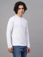 Men's Cotton Bamboo Elastane Slim Fit Tshirt White