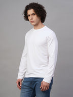Men's Cotton Bamboo Elastane Slim Fit Tshirt White