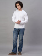 Men's Cotton Bamboo Elastane Slim Fit Tshirt White