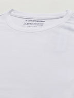Men's Cotton Bamboo Elastane Slim Fit Tshirt White