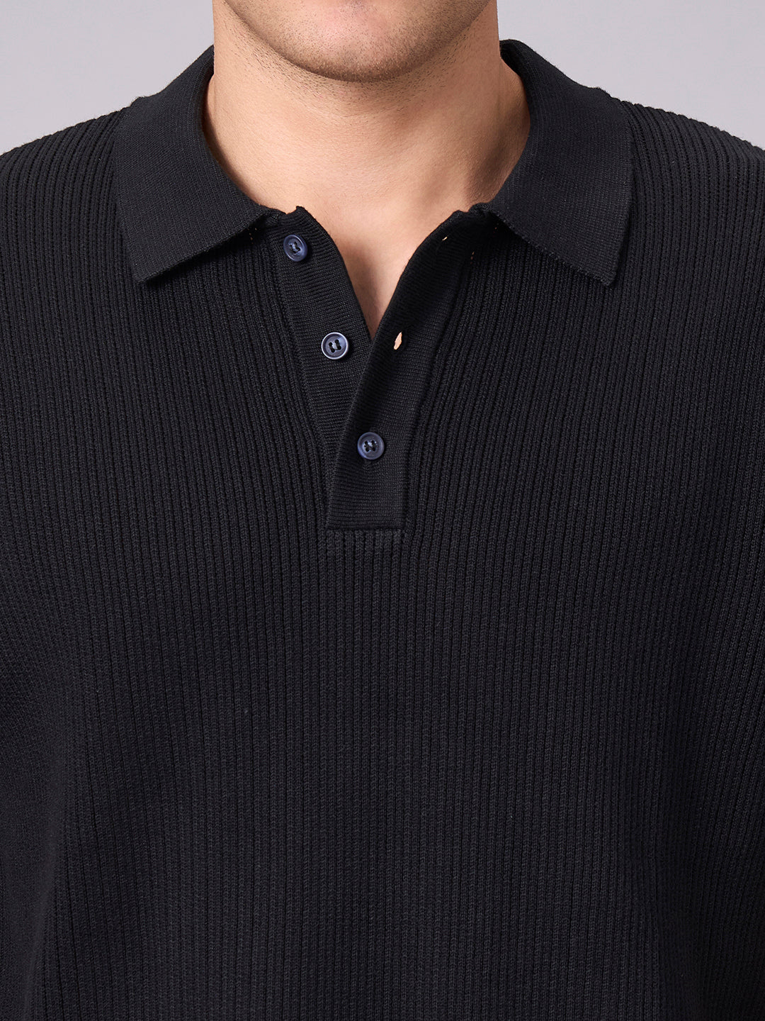 Men's Black 100% Cotton Regular Fit Tshirt