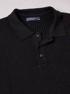 Men's Black 100% Cotton Regular Fit Tshirt
