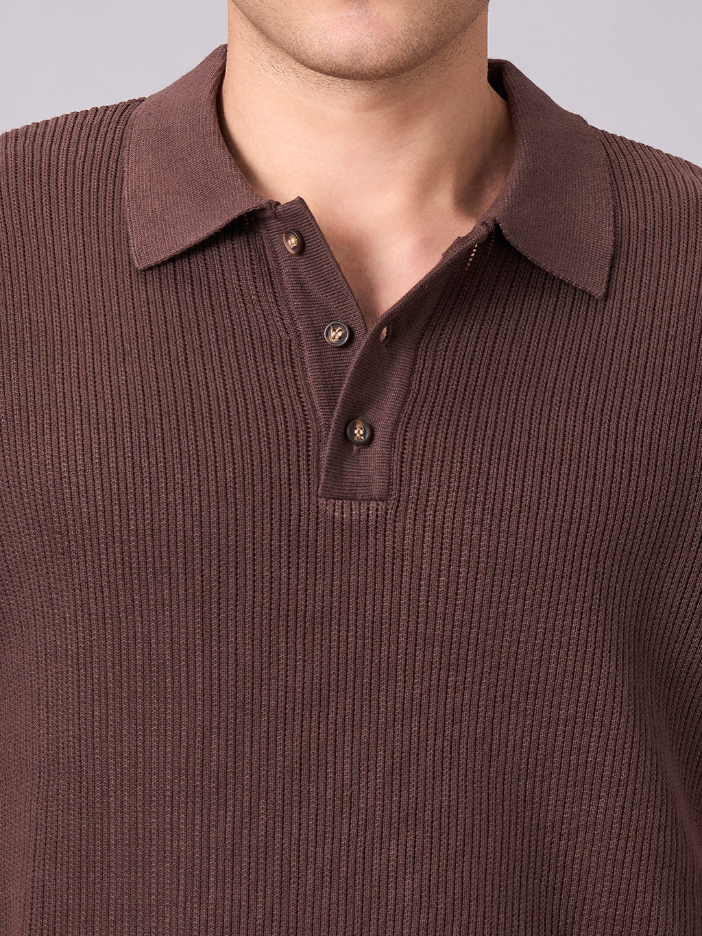 Men's Brown 100% Cotton Regular Fit Tshirt