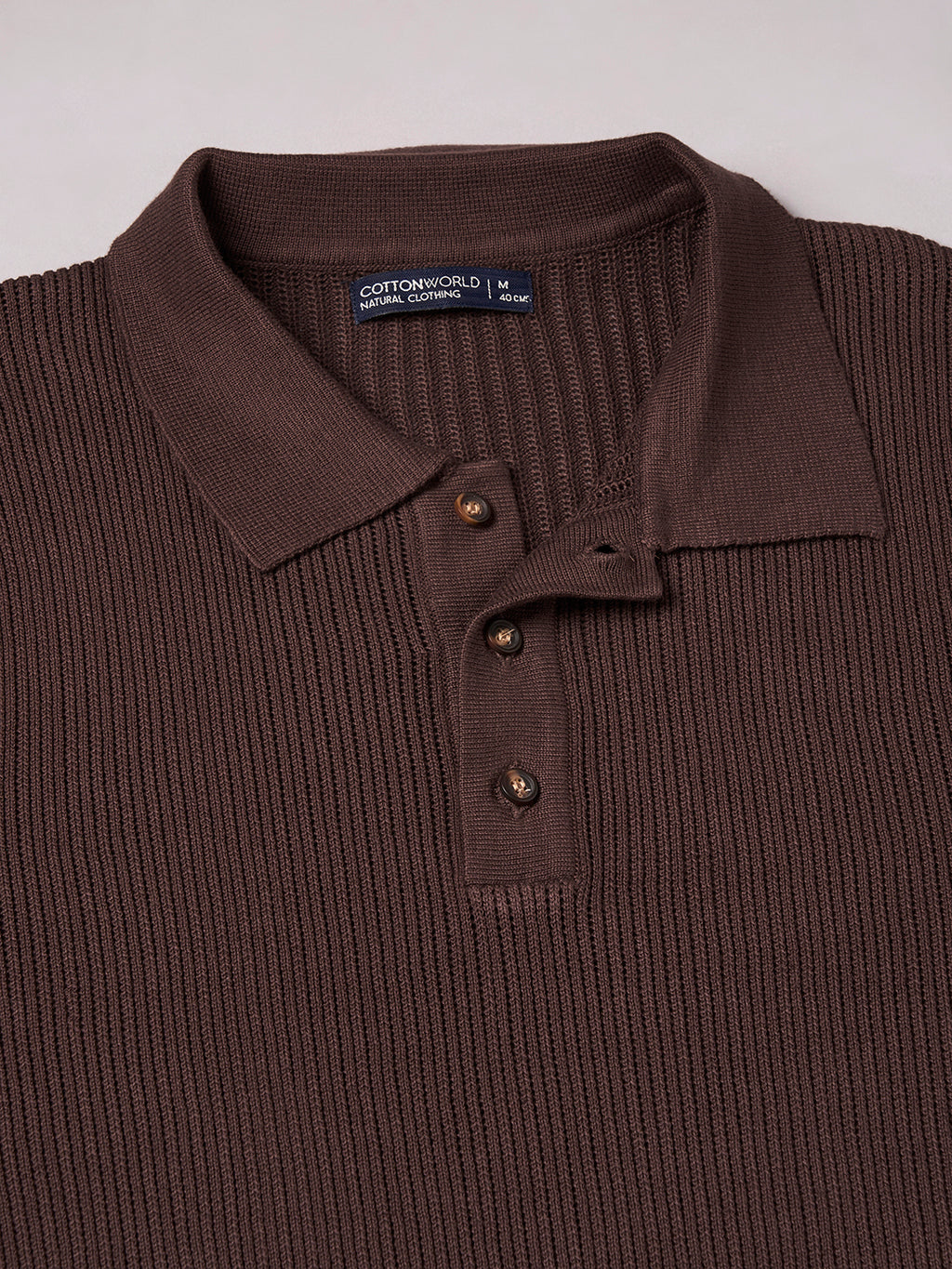 Men's Brown 100% Cotton Regular Fit Tshirt