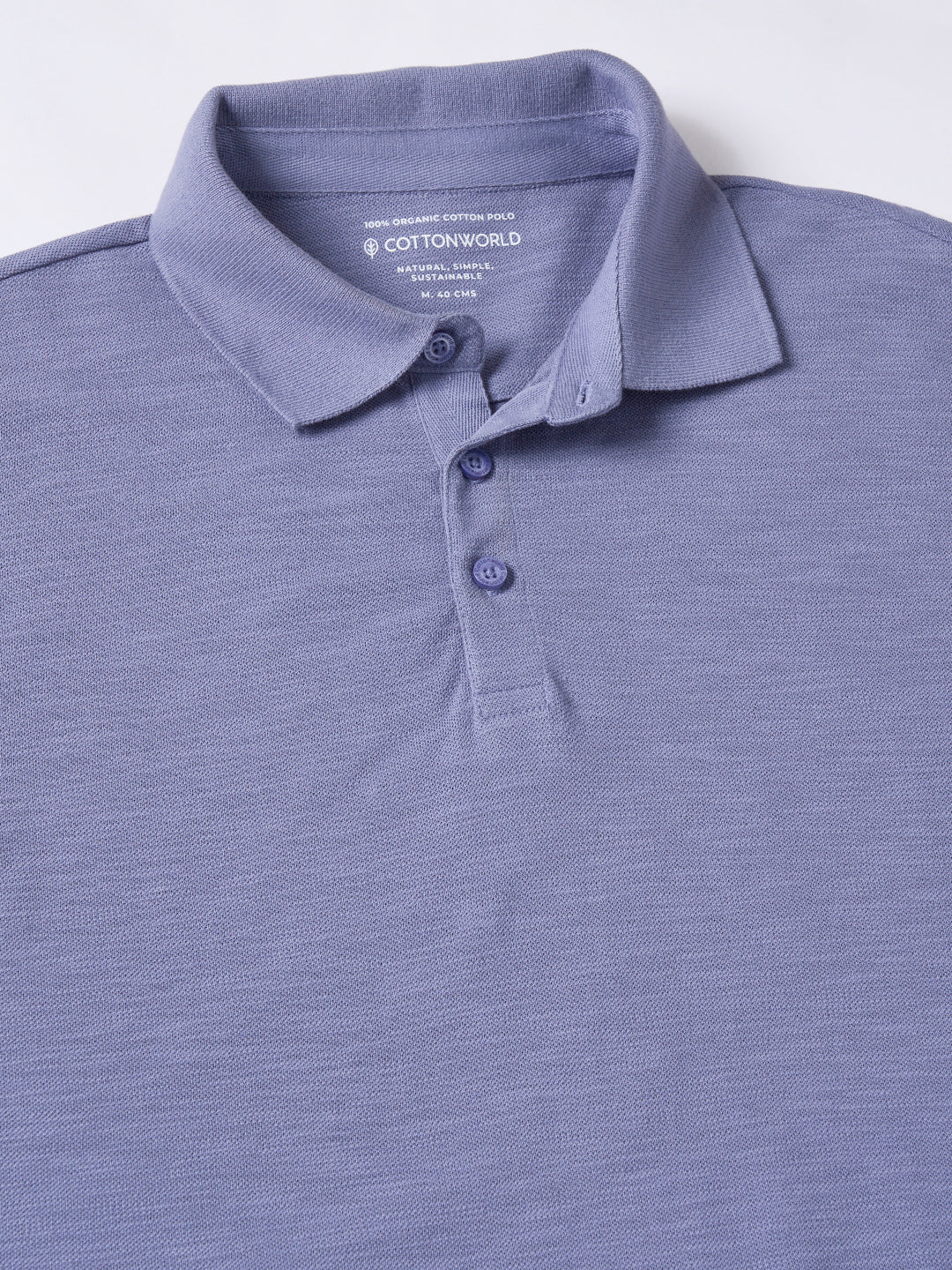 Men's 100% Organic Cotton Regular Fit Tshirt Lavender