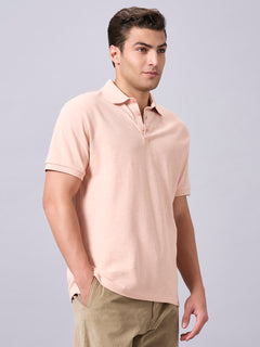 Men’s Organic Cotton Regular Fit T-Shirt Peach
