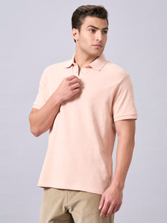 Men’s Organic Cotton Regular Fit T-Shirt Peach