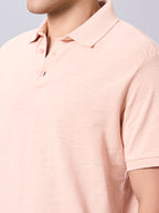 Men's 100% Organic Cotton Regular Fit Tshirt Peach