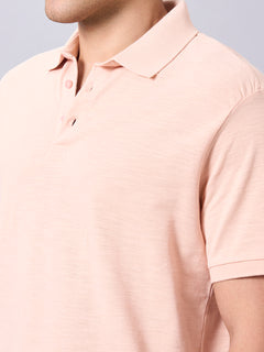 Men’s Organic Cotton Regular Fit T-Shirt Peach