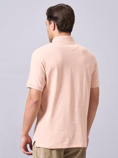 Men’s Organic Cotton Regular Fit T-Shirt Peach