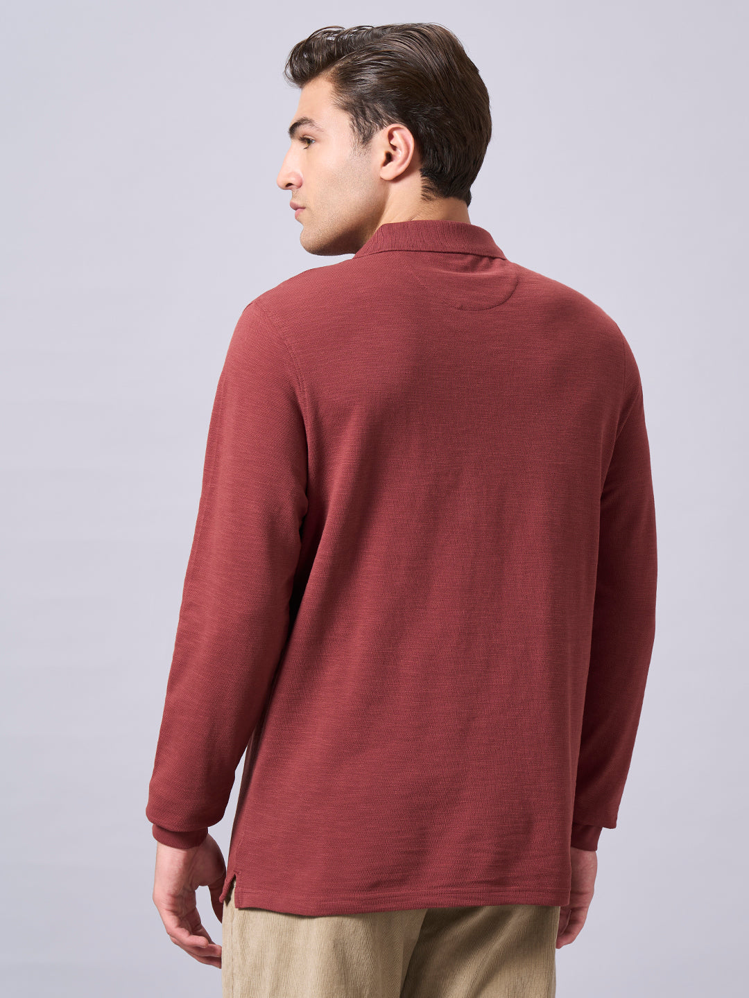 Men's Red 100% Organic Cotton Regular Fit Tshirt