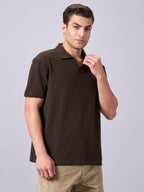 Men's Brown 100% Organic Cotton Relax Fit Tshirt