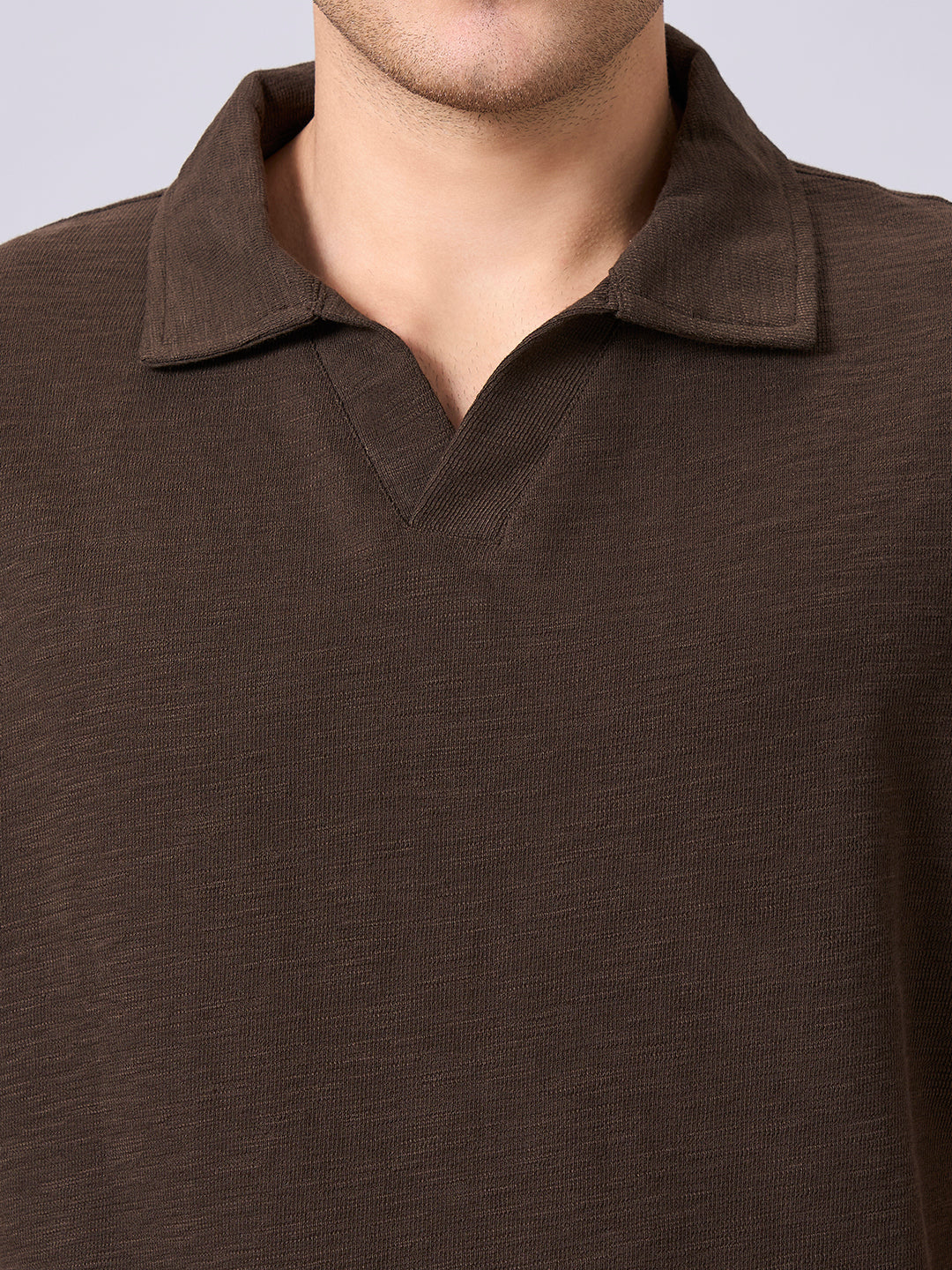 Men's Brown 100% Organic Cotton Relax Fit Tshirt