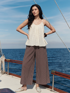 Women's Offwhite Cotton /Polyester Boxy Fit Blouse
