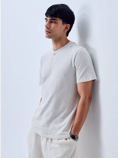 Men’s Cotton Regular Fit T-Shirt Chalk