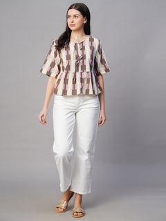 Women’s Cotton Regular Fit Blouse Pink
