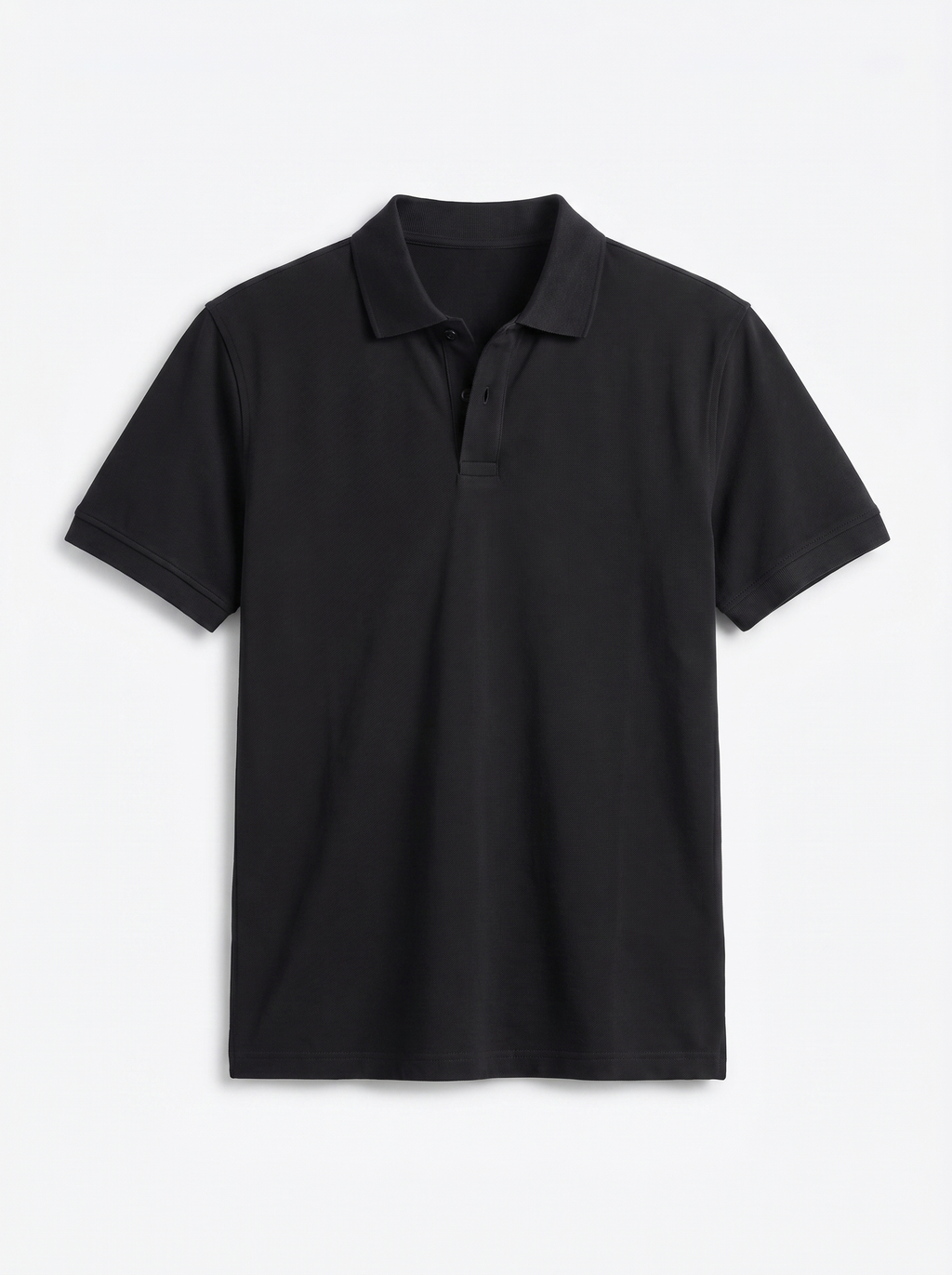 Men's Black Cotton Elastane Slim Fit Tshirt