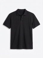 Men's Black Cotton Elastane Slim Fit Tshirt